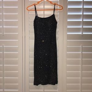 BLACK SPARKLY DRESS